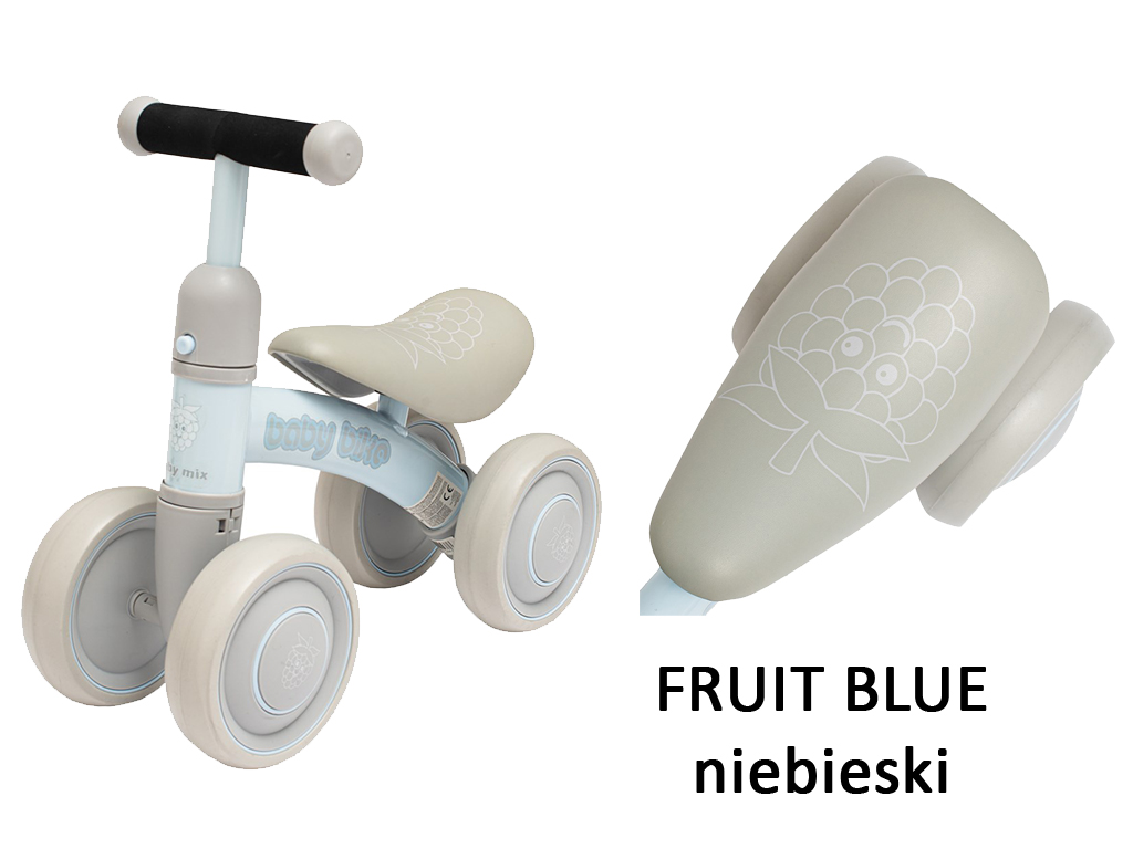 Rowerek biegowy baby mix boby bike fruit blue niebieski 
